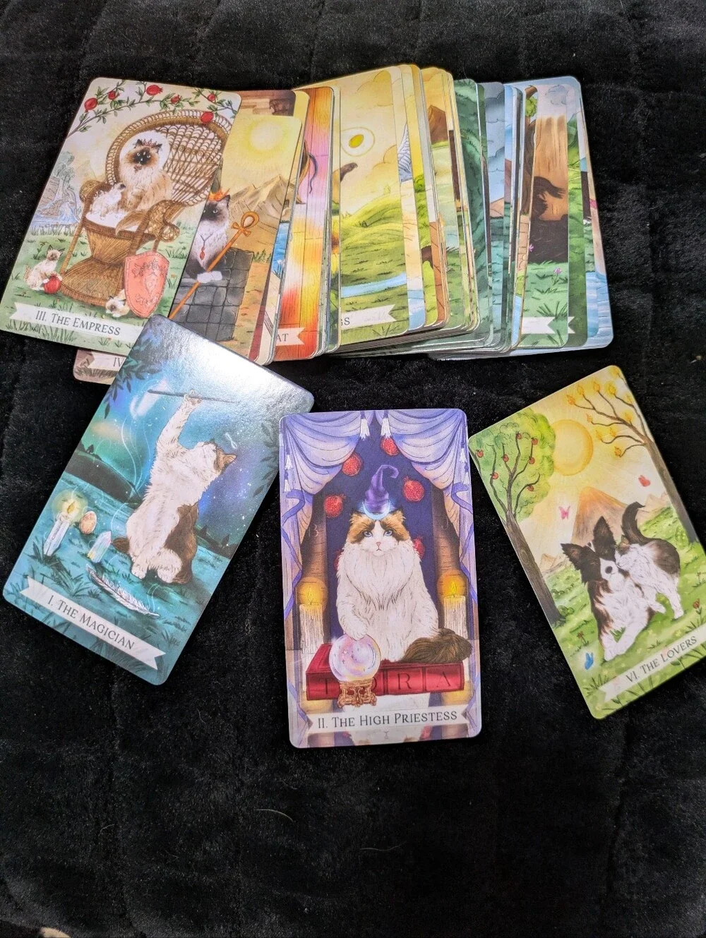 The Oneful Tarot Small Pets Toy Card Deck — Cream & Brown Artwork
